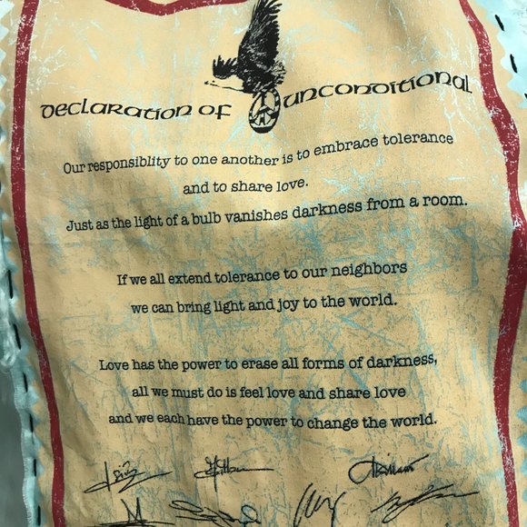 Unconditional Black blue pinstripe stitched embroidered wool silk lined blazer M - Picture 7 of 8